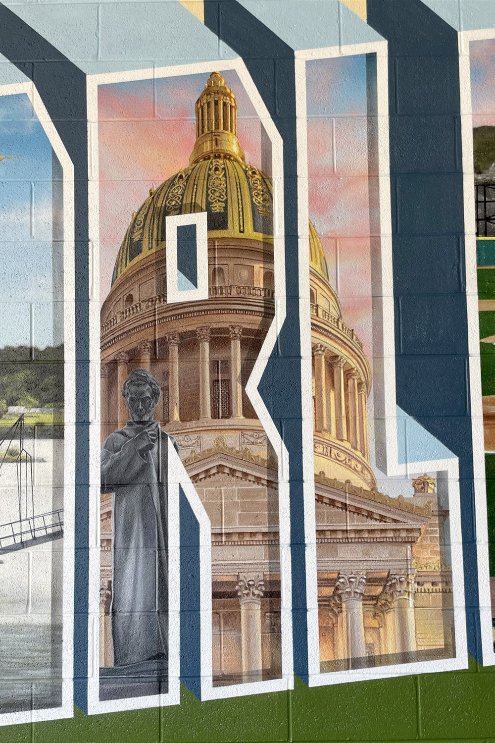 West Virginia Capital Building Painting