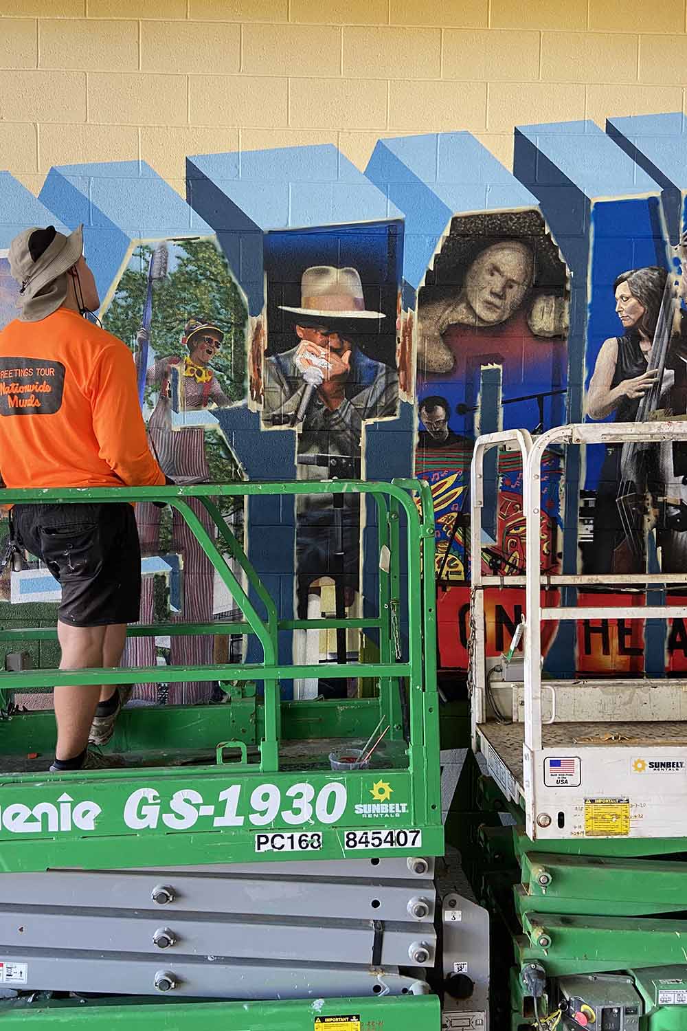 Mural Work in Progress