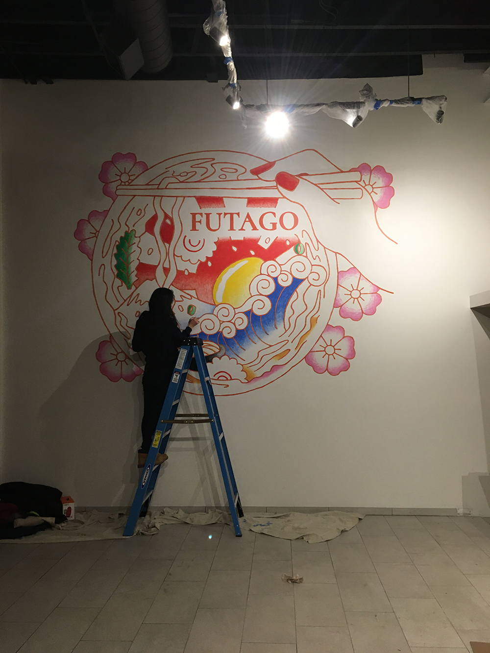 Futago Udon mural detail