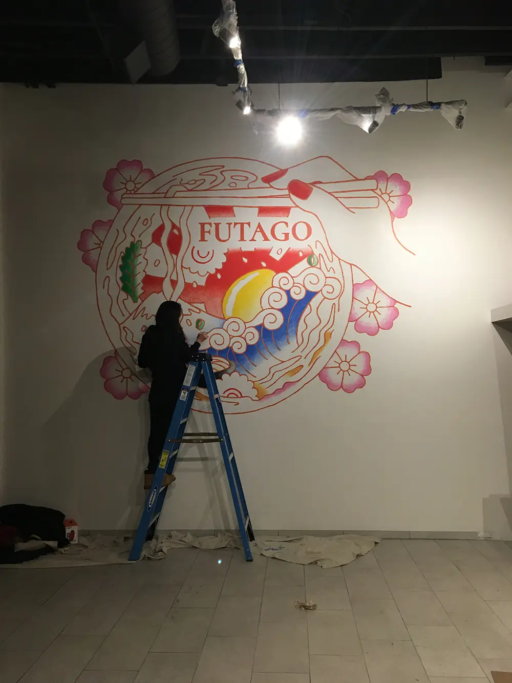 Futago Udon mural detail