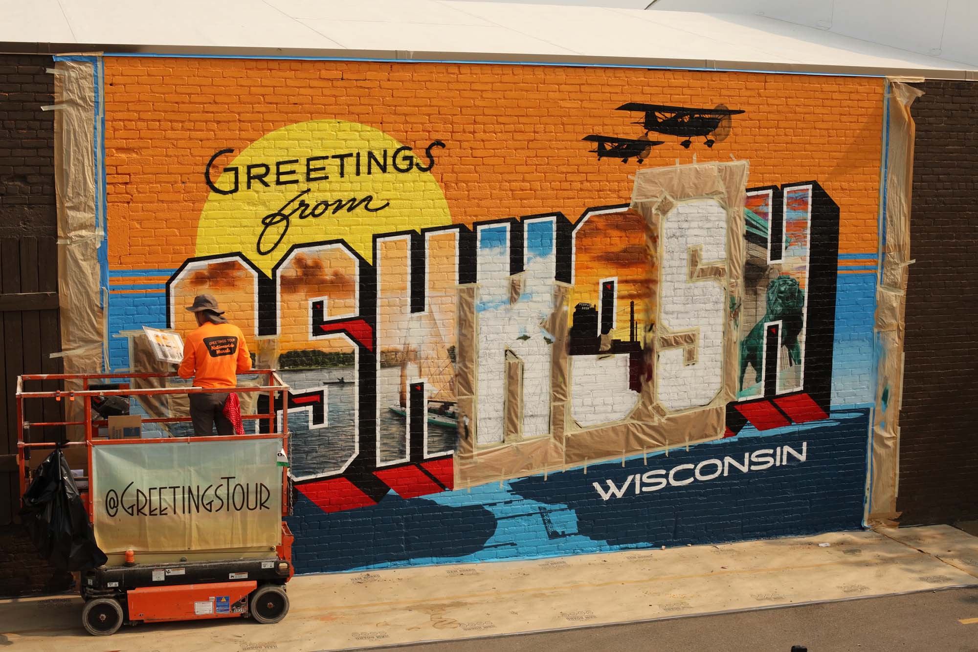 Oshkosh Mural Detail