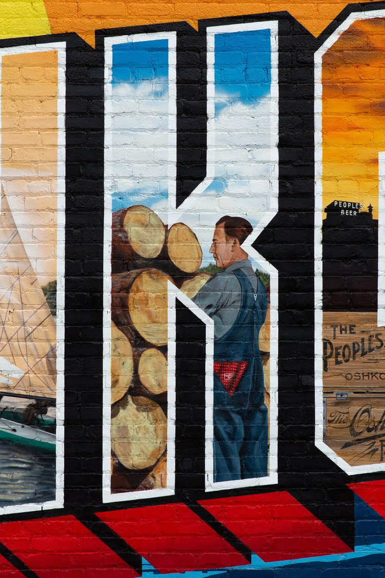 Oshkosh Mural Detail