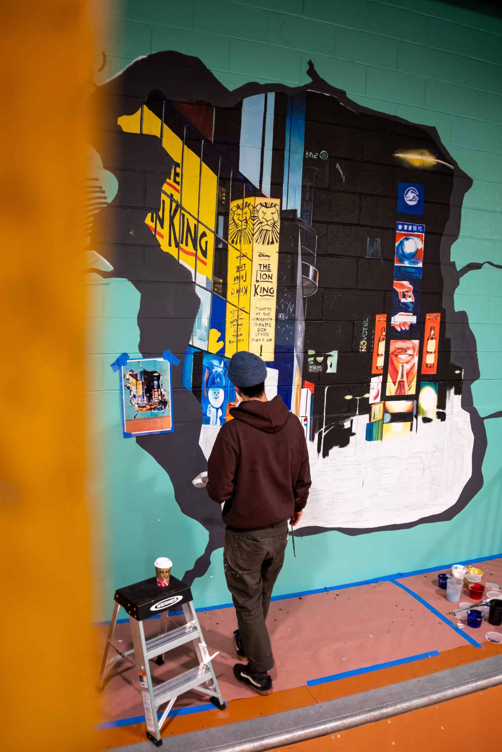 Times Square Mural Painting